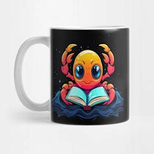 Crab Reads Book Mug